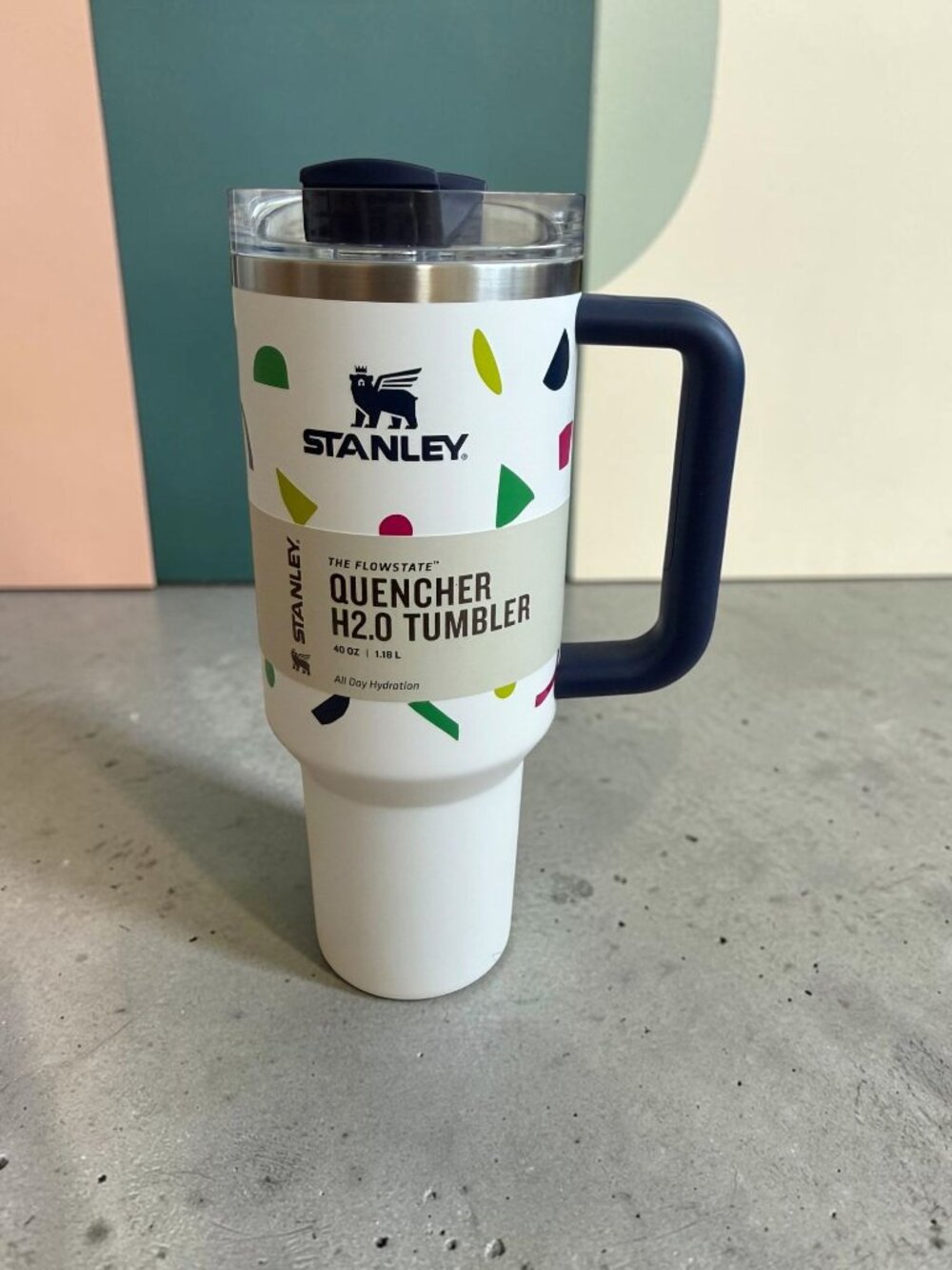 STANLEY Flowstate 40 oz Multicolor Tumbler Cup NEW NWT